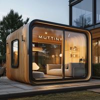 Maison capsule moderne de 20 pieds à double étage, préfabriquée, structure en acier modulaire, cabine conteneur pour hôtel de luxe, bureau, station balnéaire, logement