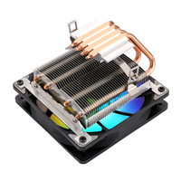 QiuzAim dissipateur de chaleur 2011 refroidi par air avec pression descendante Tube 4 cuivre X99 ventilateur CPU 120mm lumineux E5 ordinateur X79 PWM silencieux