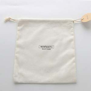 Sac en tissu de coton et de lin frais, imprimé, blanc épais, en toile fine, pour peignes - Product Image 2