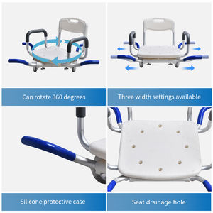 Siège de transfert pour bain médical, pour hôpital, soins à domicile, banc de baignoire réglable, équipement d'assistance aux soignants, modèle OEM KDB Health - Product Image 2