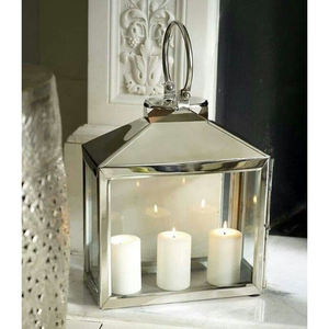 ตะเกียงตั้งพื้นสวน สแตนเลสสตีล ตกแต่งด้วยกระจก - Product Image 2