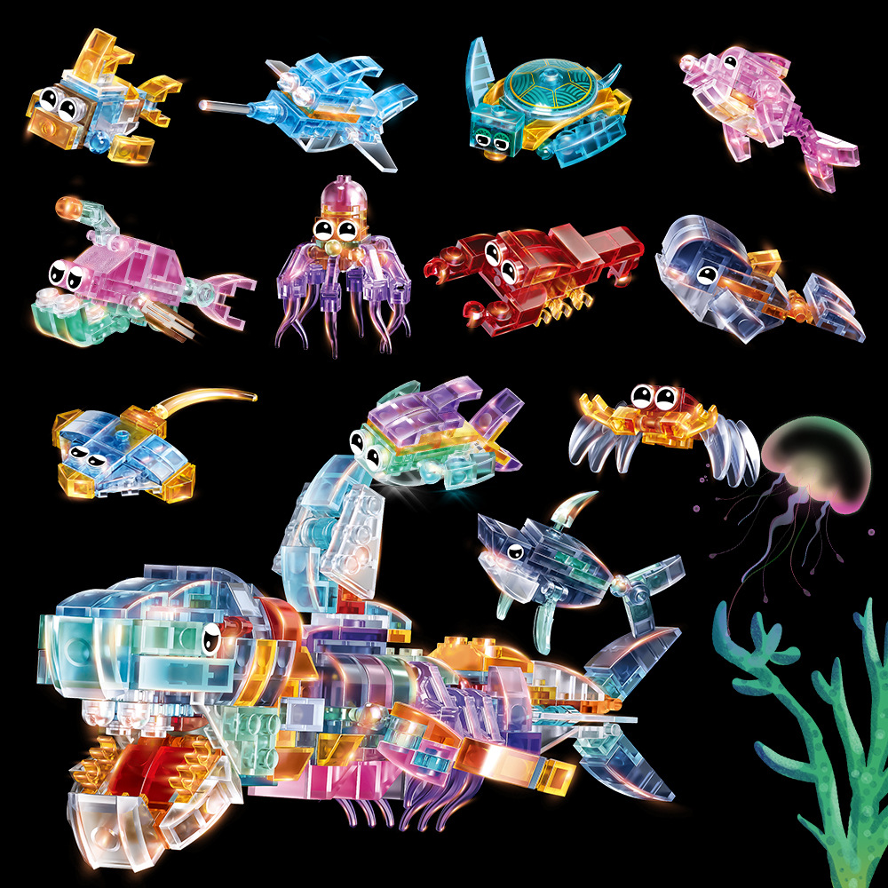 2209b animales marinos-juego de 12 piezas