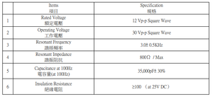 แผ่นเซรามิกเพียโซอิเล็กทริก Kingwei ขนาด 35 มม. 3 ขา 3 กิโลเฮิรตซ์ พร้อมสายไฟ - Product Image 3