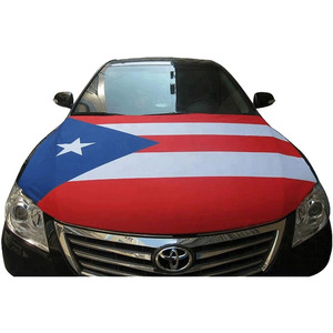 Vente en gros de nouveaux couvre-capots de <span class=keywords><strong>voiture</strong></span> personnalisés avec le drapeau de Porto Rico et des tissus élastiques pouvant être lavés, bannière de capot de <span class=keywords><strong>voiture</strong></span> - Product Image 2