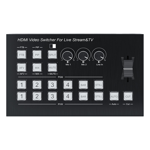Live Streaming Video Switcher Video Cast Switching & Replay Controller Video Mix Broadcast Switcher Video Splitters & Converters
