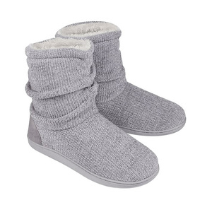 Scarpette da donna con Design unico drappo alla caviglia antiscivolo resistente in pile Sole in Memory Foam in ciniglia - Product Image 2