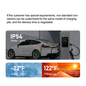 Nouvelles stations de recharge pour véhicules électriques EONDRIVE OCPP1.6 AC 32A 44KW 400V à double pistolet, montées au sol, pour voitures électriques - Product Image 2