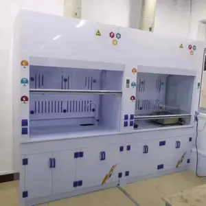 Muebles de laboratorio, armario de humos, campana extractora de humos químicos, experimento científico bioseguro