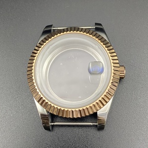 Boîtier de montre en acier inoxydable 8285 en or/or rose 41 mm avec verre saphir transparent et <span class=keywords><strong>loupe</strong></span> - Product Image 5