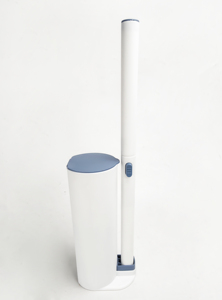 Brosse de nettoyage à long manche avec 8 têtes de remplacement en éponge jetable, tampons de recharge, ensemble de brosse de toilette jetable avec un support - Product Image 4