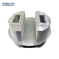 Refroidisseur d'air pour processeur en cuivre nickelé avec 6 caloducs, dissipateur thermique en tour, personnalisé en usine, pour PC de jeu, boîtier ITX