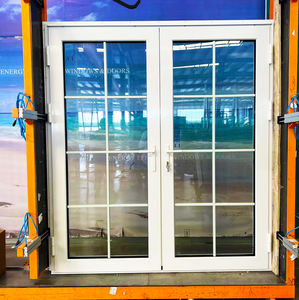 <span class=keywords><strong>Porte</strong></span> française en verre triple pour applications de villa Portes patio élégantes avec grilles - Product Image 2