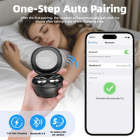 Écouteurs sans fil Remax Comfort Fit pour dormir, ultra-légers, petits écouteurs intra-auriculaires invisibles, mini écouteurs pour dormir sur le côté