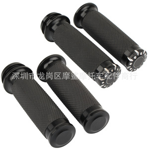 Cubierta de Empuñadura de Acelerador Electrónico Moshark, de Goma Negra, Mecanizada por CNC, para Modificación de Motocicletas Harley - Product Image 1