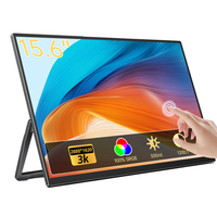 Soporte Plegable de Aluminio CNC Eimio, Monitor Portátil de 15.6 Pulgadas, Pantalla Secundaria Táctil para Diseñadores