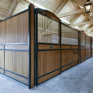 Fronts de stalle de cheval de prix usine avec la finition enduite de poudre 3.6m de large pour l'arène d'équitation professionnelle et la grange de ranch - Product Image 3