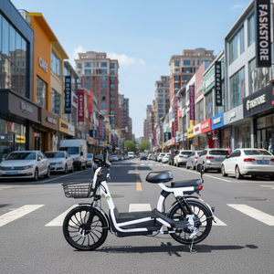 Bicicleta Urbana Familiar - Bicicleta Eléctrica de Alta Velocidad para Larga Distancia con Motor sin Escobillas de 3 Velocidades y Tecnología de Sensor Digital - Product Image 5