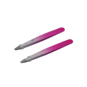 <span class=keywords><strong>Pince</strong></span> à épiler incurvée pour sourcils, en acier inoxydable, durable, écologique, tendance pour filles, 24 pièces/sac PP, boîte intérieure, carton, 30 jours - Product Image 3