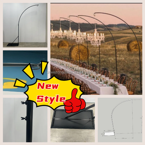 SMOOTH Metal Iron Frame Luxury Romantic Wedding Crystal Chandeliers French Standing para eventos de boda - Product Image 2