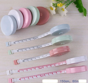 Cinta Métrica Retráctil Portátil de Cuero PU con Logotipo Personalizado al por Mayor, 150 cm, 60 Pulgadas, para Medir Cuerpo, Costura y Manualidades - Product Image 1