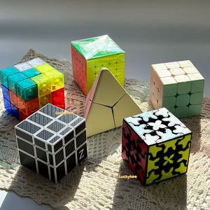Luckykoo Education Magic <span class=keywords><strong>Cube</strong></span> 3x3x3 en plastique ABS, boîte cadeau lisse, jouet de puzzle neutre, personnalisation pour les enfants de 5 à 7 ans et de 8 à 13 ans - Product Image 5