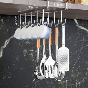Newest High Quality Stainless Steel Standing Type <b>Kitchen</b> Cabinet Storage <b>Rack</b> Multifunctional Non-folding Storage Holders - Product Image 4