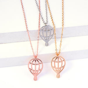 批发新款时尚金色饰品黄金饰品滴水热气球吊坠长项链 - Product Image 1