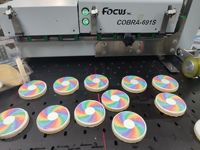 Impresora de Galletas Macaron, Impresora de Alimentos de Una Sola Pasada, Impresora de Cajas de Cartón Corrugado, Bolsas de Papel, Cajas de Pizza, Modelo Cobra-691