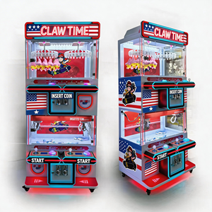 Mini-machine à grue pour 4 joueurs avec accepteur <span class=keywords><strong>de</strong></span> pièces et lecteur <span class=keywords><strong>de</strong></span> <span class=keywords><strong>cartes</strong></span>, jeu d'arcade personnalisé, son réaliste, lumières clignotantes, version anglaise - Product Image 1