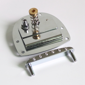 1 Juego de trémolo de guitarra eléctrica estilo Jazzmaster que incluye puente y pieza trasera apta para guitarras Mustang <span class=keywords><strong>Jaguar</strong></span> - Product Image 6