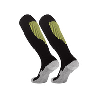 Chaussettes de football pour enfants et jeunes, chaussettes antidérapantes hautes jusqu'au genou, chaussettes de sport respirantes écologiques