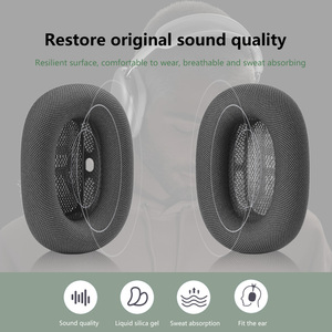 Cuscinetti di ricambio Max cuscini di alta qualità coppe per cuffie in maglia per <span class=keywords><strong>AirPods</strong></span> modello M21 - Product Image 6