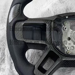 Volante Deportivo de Fibra de Carbono Mate con Cuero Perforado para Land Rover Defender, Venta al Por Mayor de Productos Nuevos - Product Image 5