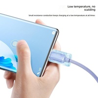 Câble de charge rapide Type-C PD 1m 5A en nylon tressé écologique pour téléphones mobiles Android et lecteurs de codes-barres