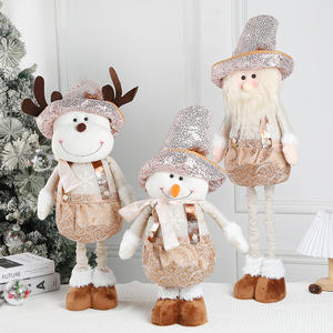 Feliz Navidad ornamento Ins Estilo nórdico Navidad muñeco de nieve muñeca elástica muñeco de <span class=keywords><strong>Reno</strong></span> de punto para decoración de Navidad - Product Image 2