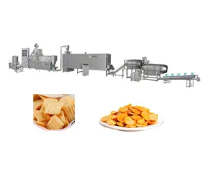 Factory Sale Snack Food Chips Puff Rice Corn Extruder Snacks Making Machine