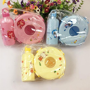 Congo Cameroon Cote D Ivoire Tanzania Nigeria Bán Hot Nhựa Bento Trẻ Em Trường Trưa Box Với Chai Nước Bộ - Product Image 4