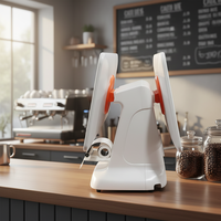 Système de point de vente tout-en-un 2025, écran double/simple, 15,6 + 14 pouces, tactile capacitif + imprimante 58 mm pour la commande de nourriture dans les food trucks/restaurants