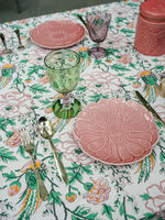 Nappe de table Firdous-e-Khushiyan de luxe, écologique, en coton, style naturel, imprimé floral, pour la décoration de la maison, les mariages, les fêtes de jardin