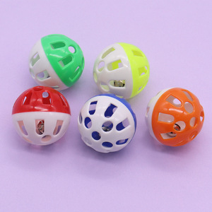 Jouet pour chat, balle sonore creuse en plastique, balles interactives pour chats, jouets d'auto-entretenissement pour chatons, accessoires pour animaux de compagnie - Product Image 2