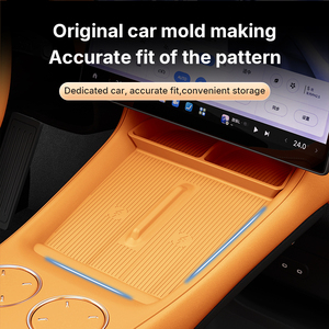 Plateau de charge sans fil sur mesure pour console centrale XIAOMI YU7, intérieur de voiture, orange - Product Image 1