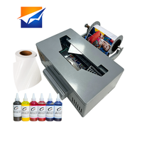 Printer Label UV FCOLOR LP-210 A3 dengan Printhead XP600 CMYK Putih untuk Stiker Barcode Label Pengiriman