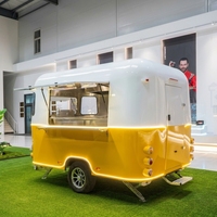 Remorque mobile de vente de nourriture et de boissons, galvanisée à chaud, pour mini-glaces, café, pizzas, beignets, churros, pop-corn