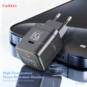 Chargeur mural USB Earldom 45W PD, adaptateur de charge rapide Type-C PC EU66 - Product Image 2