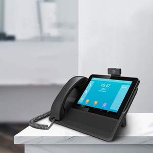 Téléphone de vidéoconférence intelligent de 8 pouces avec Wi-Fi et réseau SIP <span class=keywords><strong>fixe</strong></span> de 3000mAh, téléphone de bureau VoIP d'affaires PSTN - Product Image 4