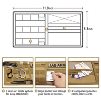 Panneau de visière de véhicule tactique Molle, pochette à outils EDC, sac de rangement pour CD, organisateur de visière de soleil pour camion et voiture