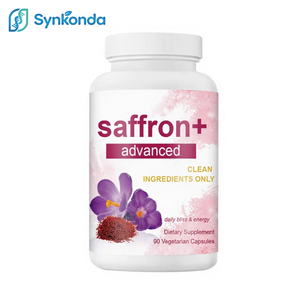 תוסף תזונה מתקדם סאפרון+ 90 כמוסות צמחיות 10 ב-1 תמצית סאפרון ויטמין <span class=keywords><strong>C</strong></span> מגנזיום כורכום אשוגנדה נוגד חמצון - Product Image 1