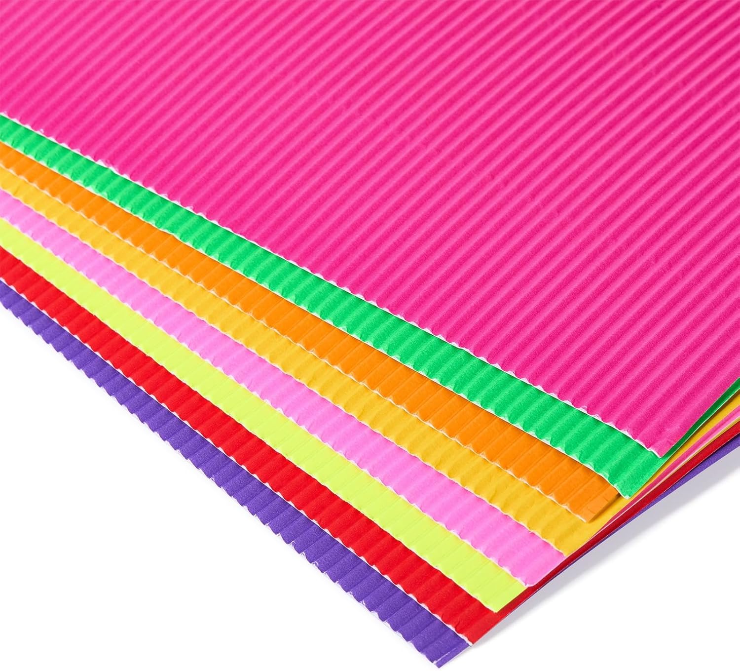 Corrugated Cardboard Sheets Study Corrugated Paper for Craft Supplies Vibrant Colored Paper for School
