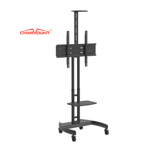 Carrito Móvil para TV de Acero de 800*600 mm con Ruedas y Soporte para Pantalla, Altura Ajustable - Product Image 1