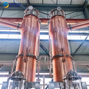 Ligne de production de chaudières à double cuve en cuivre ZJ 1000+1000L pour la distillation de riz/whisky, alambic à spiritueux pour des saveurs riches - Product Image 6